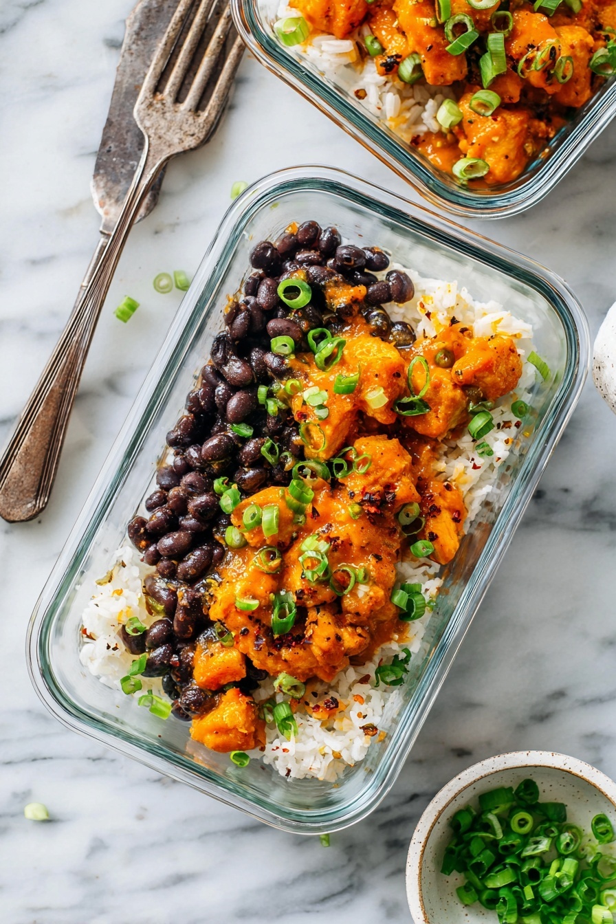 Buffalo Chicken Rice Bowls Recipe - Serving