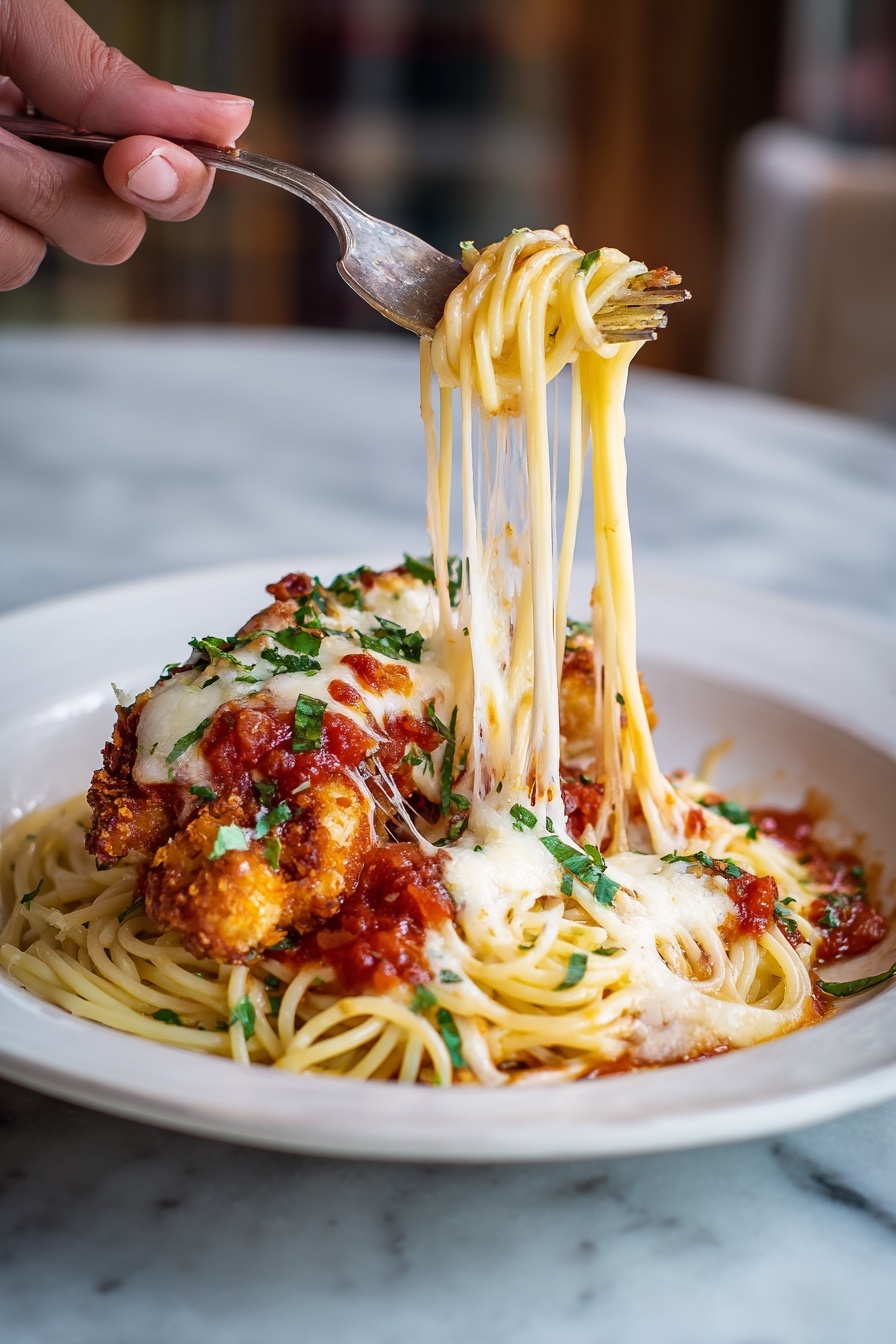 Easy Chicken Parmesan Recipe - Serving