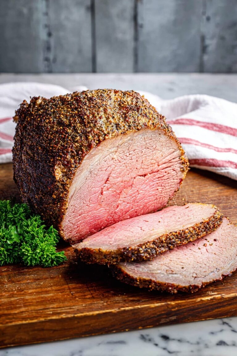 Herb Rubbed Bottom Round Roast Beef Recipe