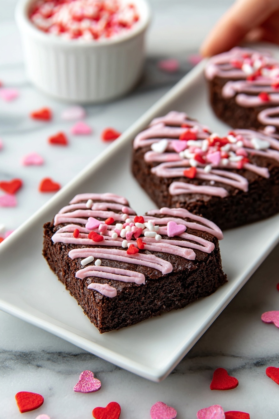Heart-Shaped Brownies Recipe - Recipe Step