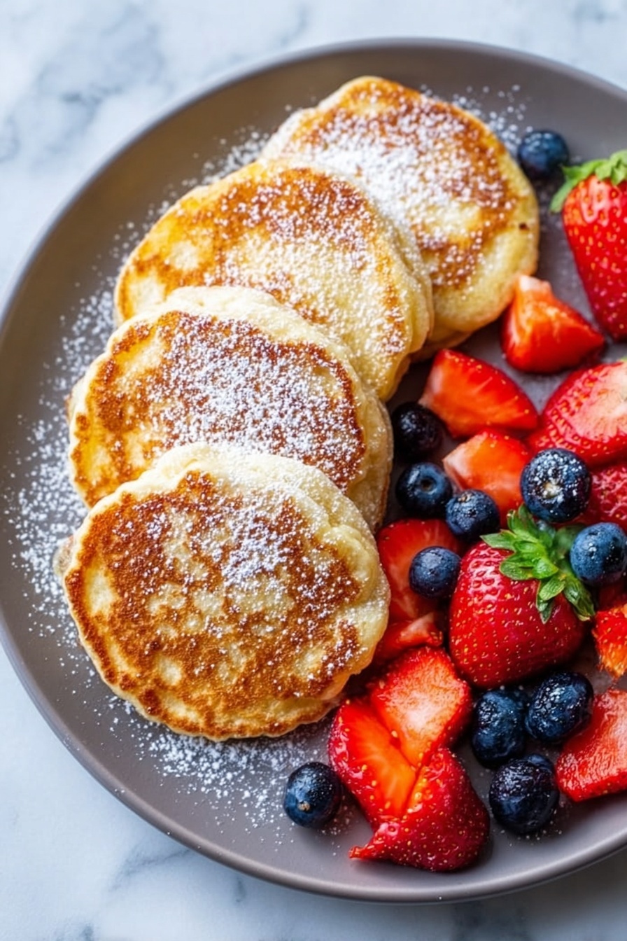 Cheese Cottage Pancakes Recipe - Serving