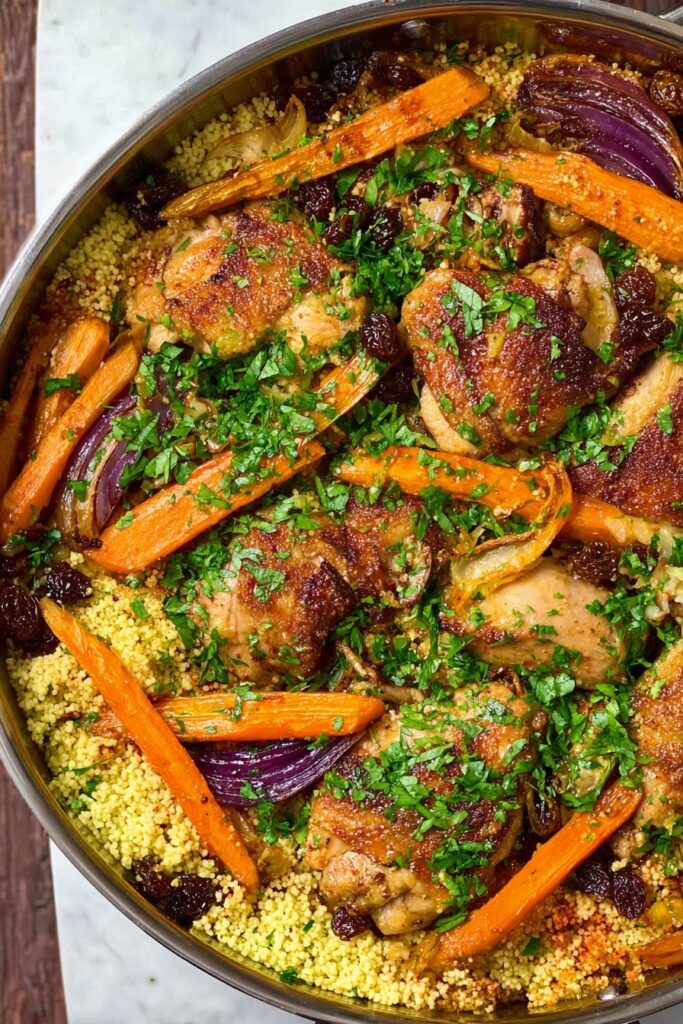 Moroccan Spiced Chicken with Couscous Recipe
