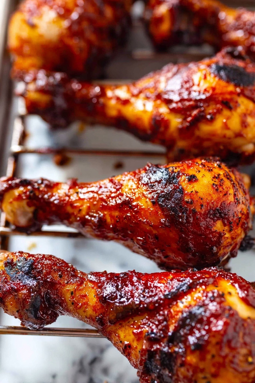 Baked BBQ Chicken Drumsticks Recipe - Serving