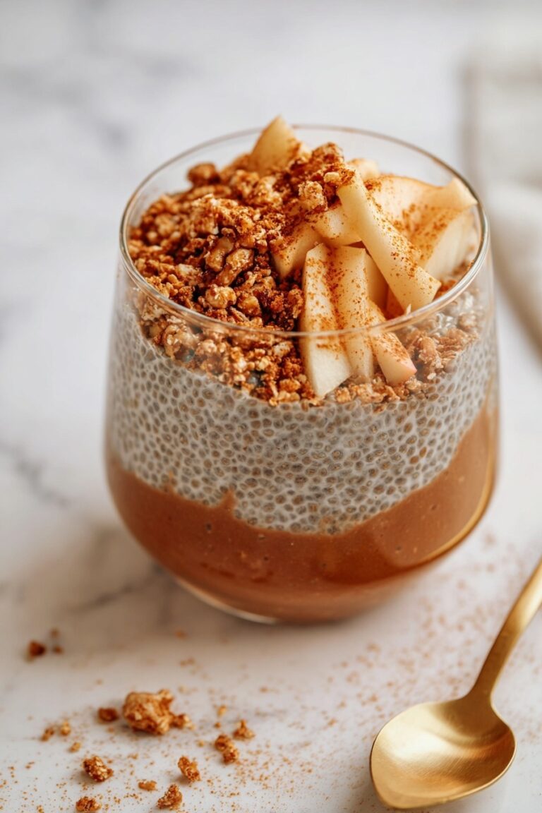 Apple Cinnamon Chia Pudding with Fruit Crumble Recipe
