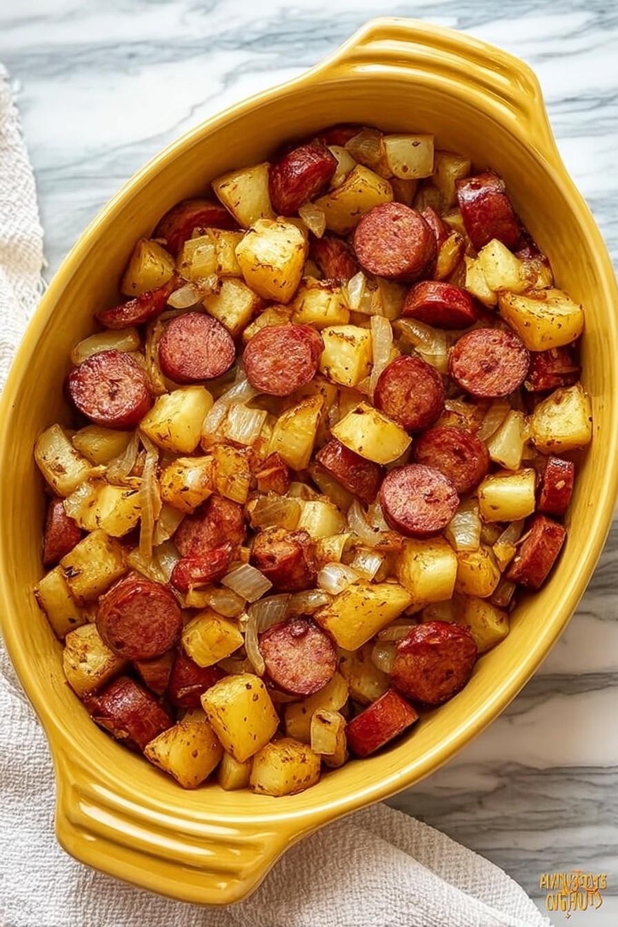 Kielbasa and Potatoes SkilletRecipe - Serving