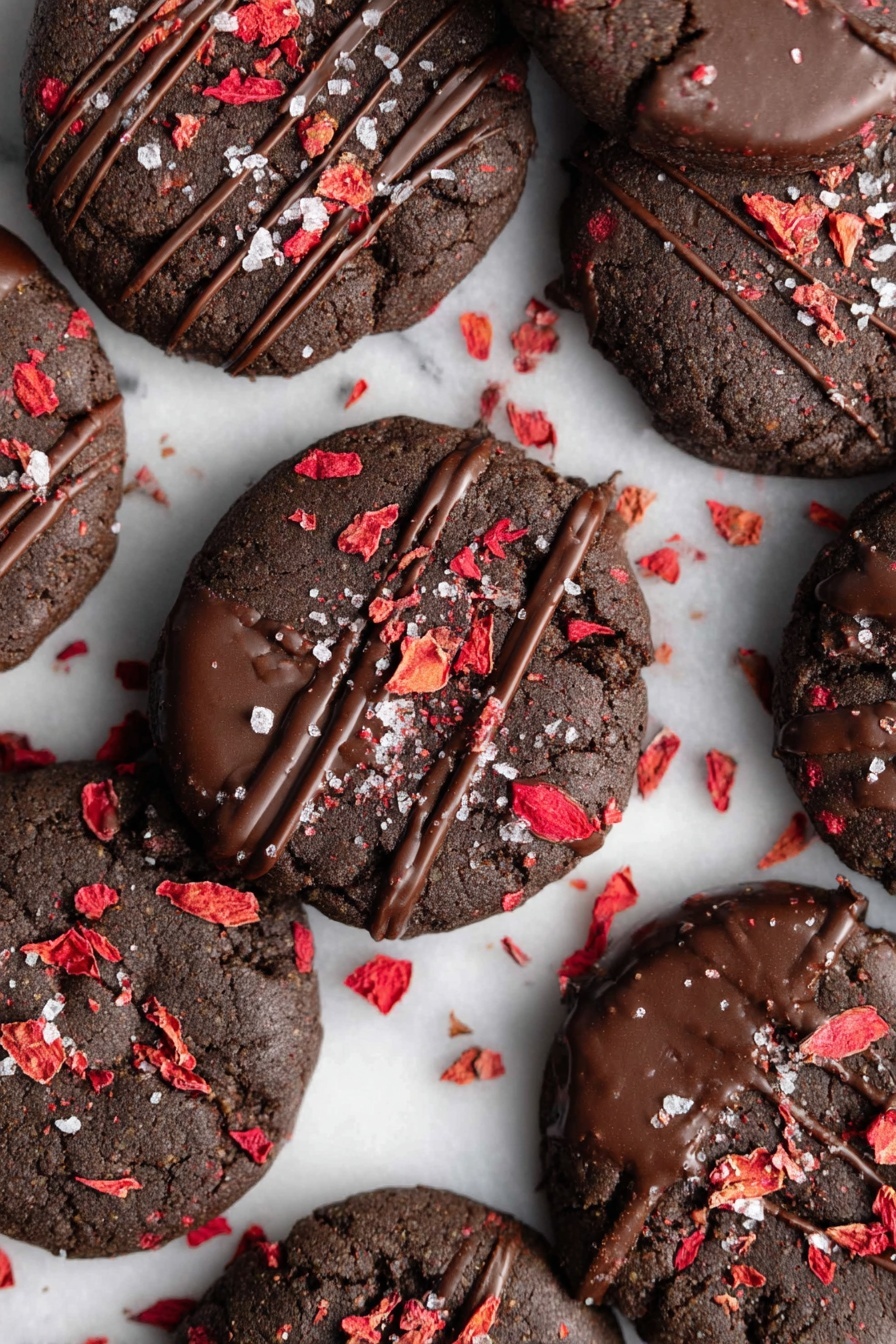 Chocolate Covered Strawberry Cookies Recipe - Serving