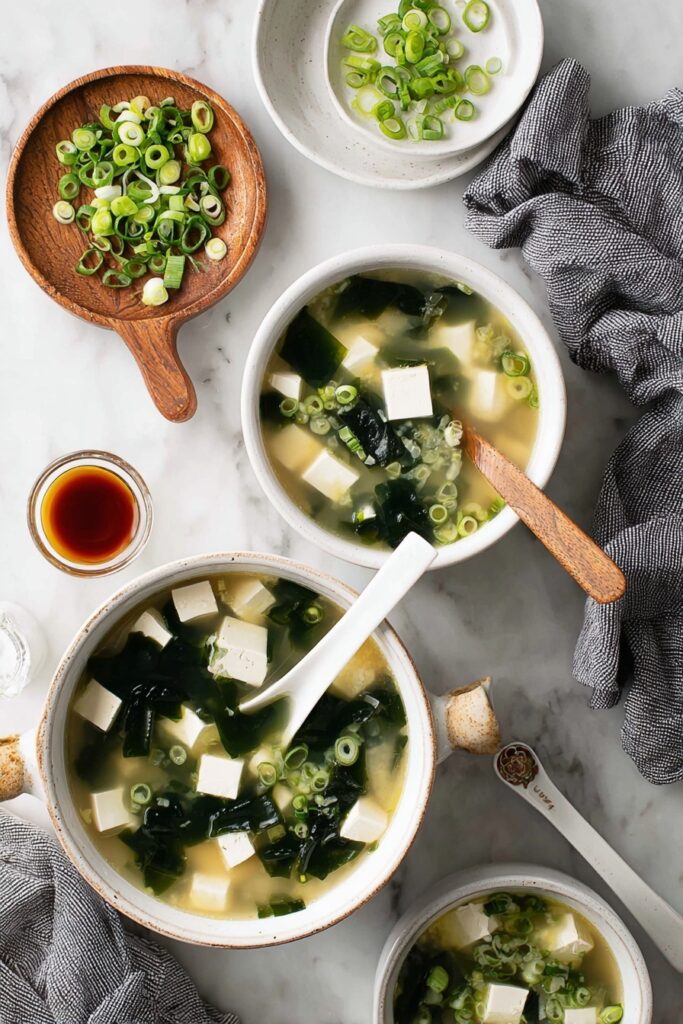 Miso Soup with Seaweed and Tofu Recipe