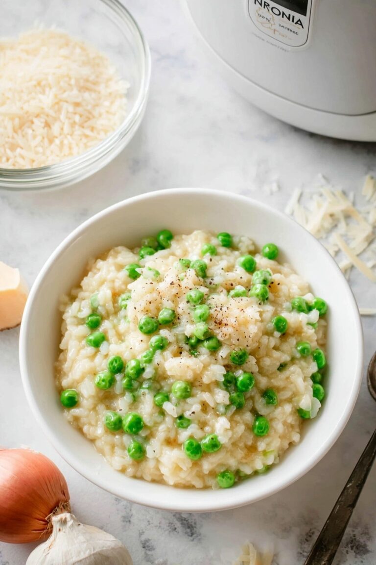 Creamy Lemon Parmesan Risotto in Rice Cooker Recipe