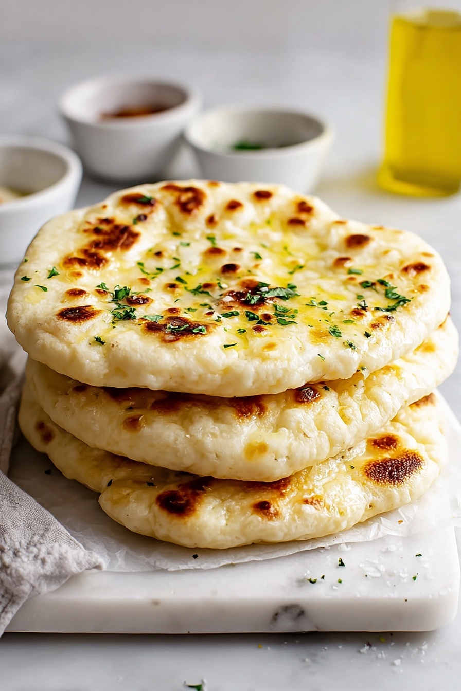 Cottage Cheese Flatbreads Recipe - Serving