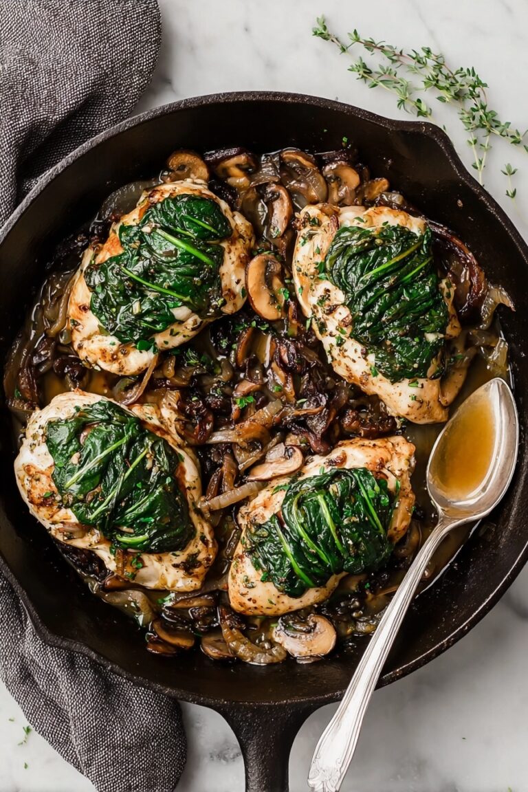 Goat Cheese Stuffed Chicken with Caramelized Onions Recipe