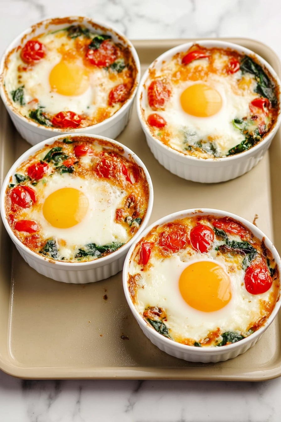 Baked Feta Eggs with Tomatoes Recipe - Serving