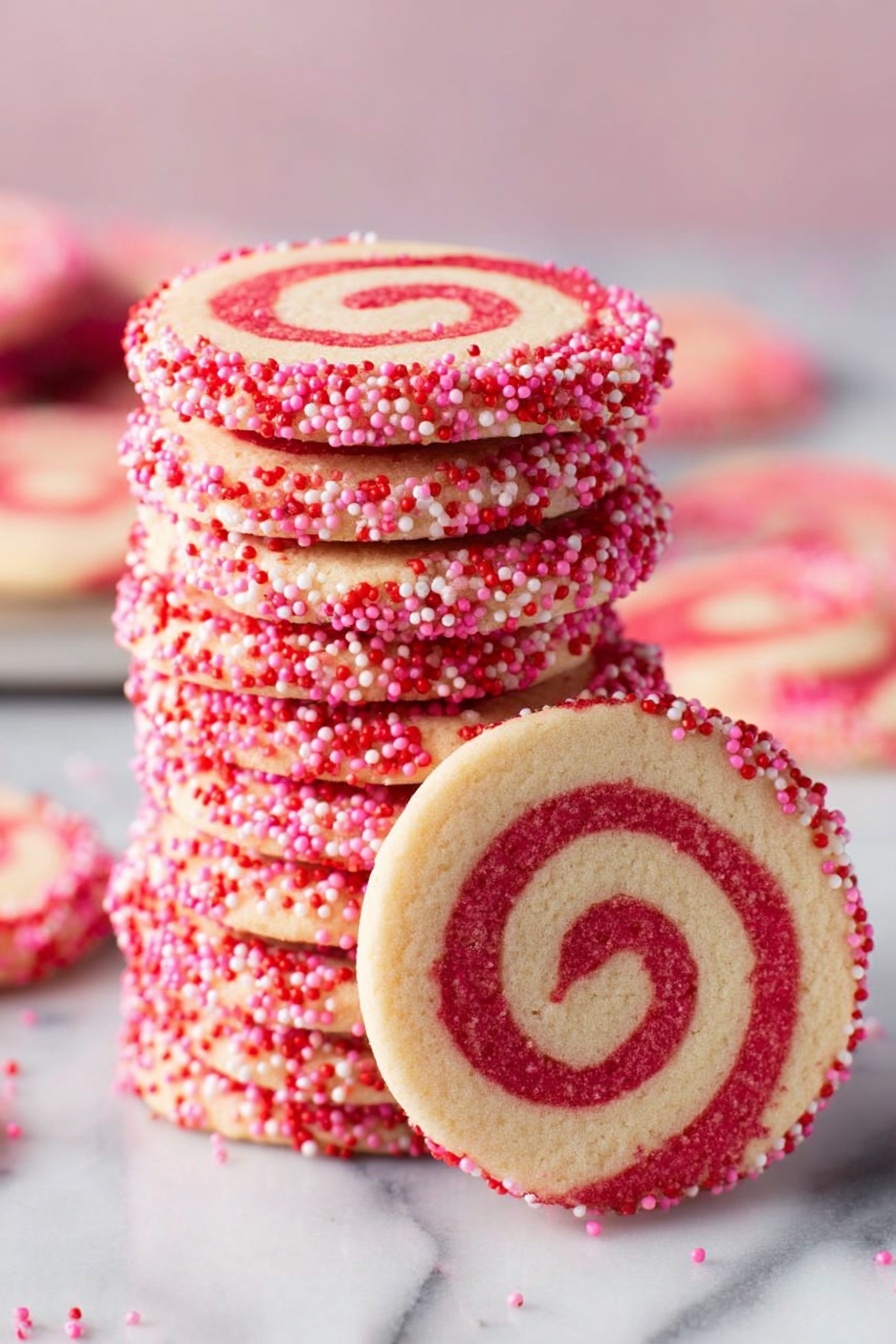 Valentine's Day Swirl Cookies Recipe - Serving