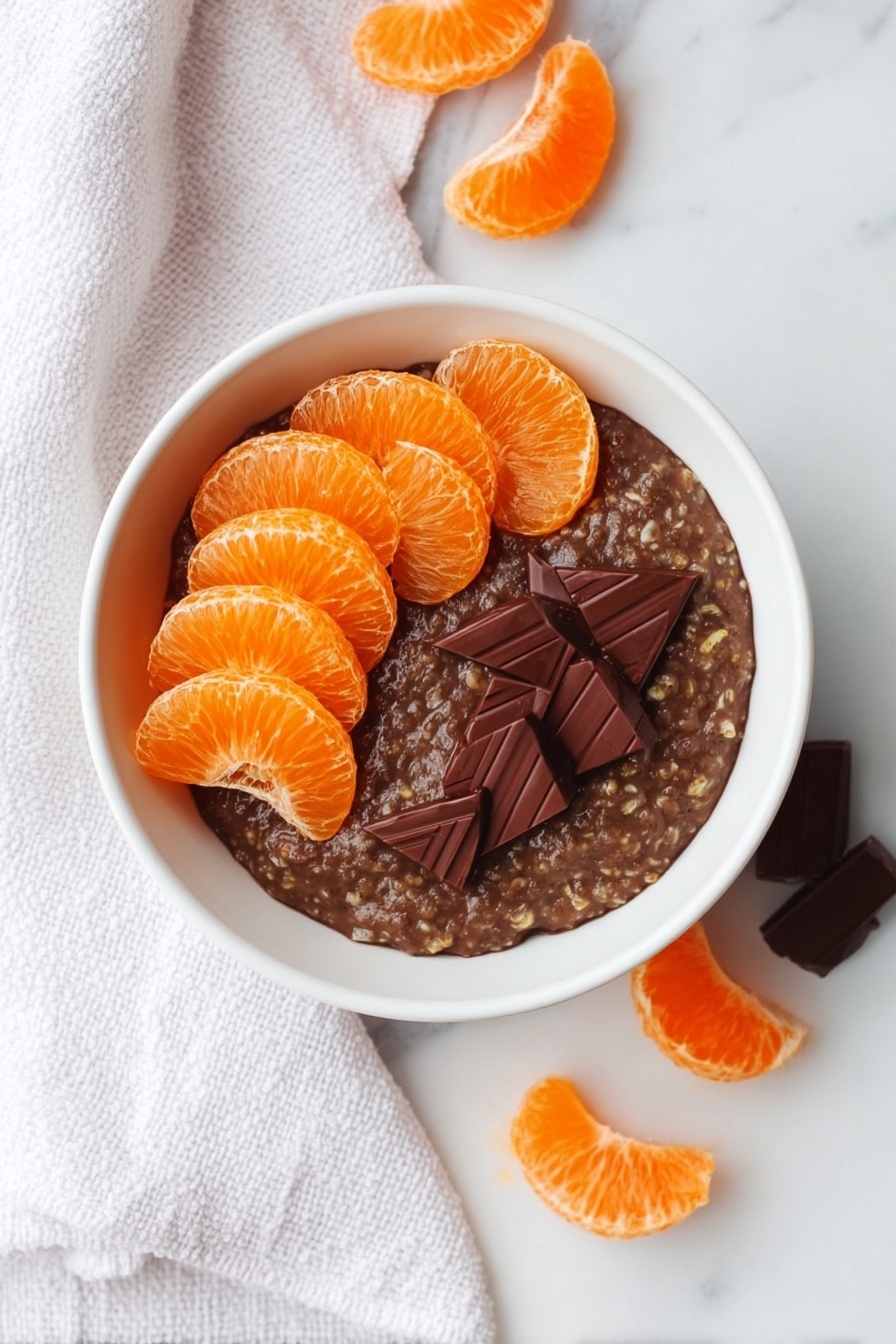 Chocolate Orange Porridge Recipe - Serving