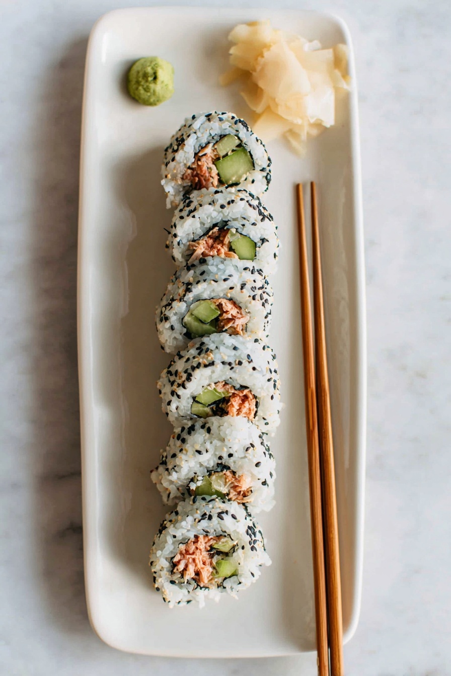 Spicy Tuna Sushi Roll Recipe - Serving