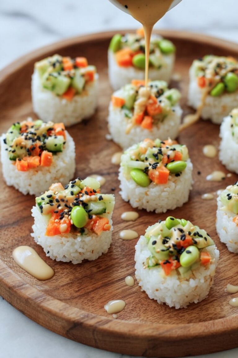 Spicy Sushi Cups with Veggie Filling Recipe