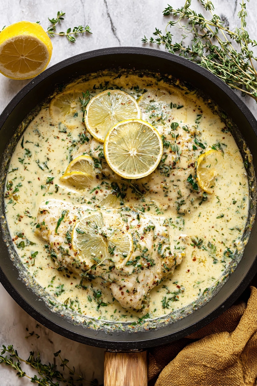 Creamy Lemon Herb Tilapia Recipe