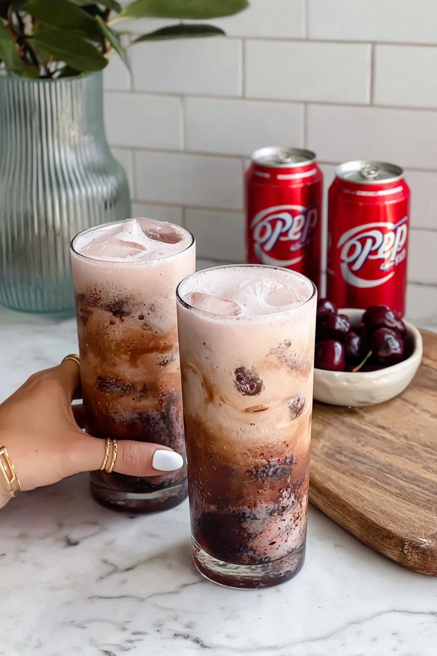 Cherry Dr Pepper Float with Vanilla Cold Foam Recipe
