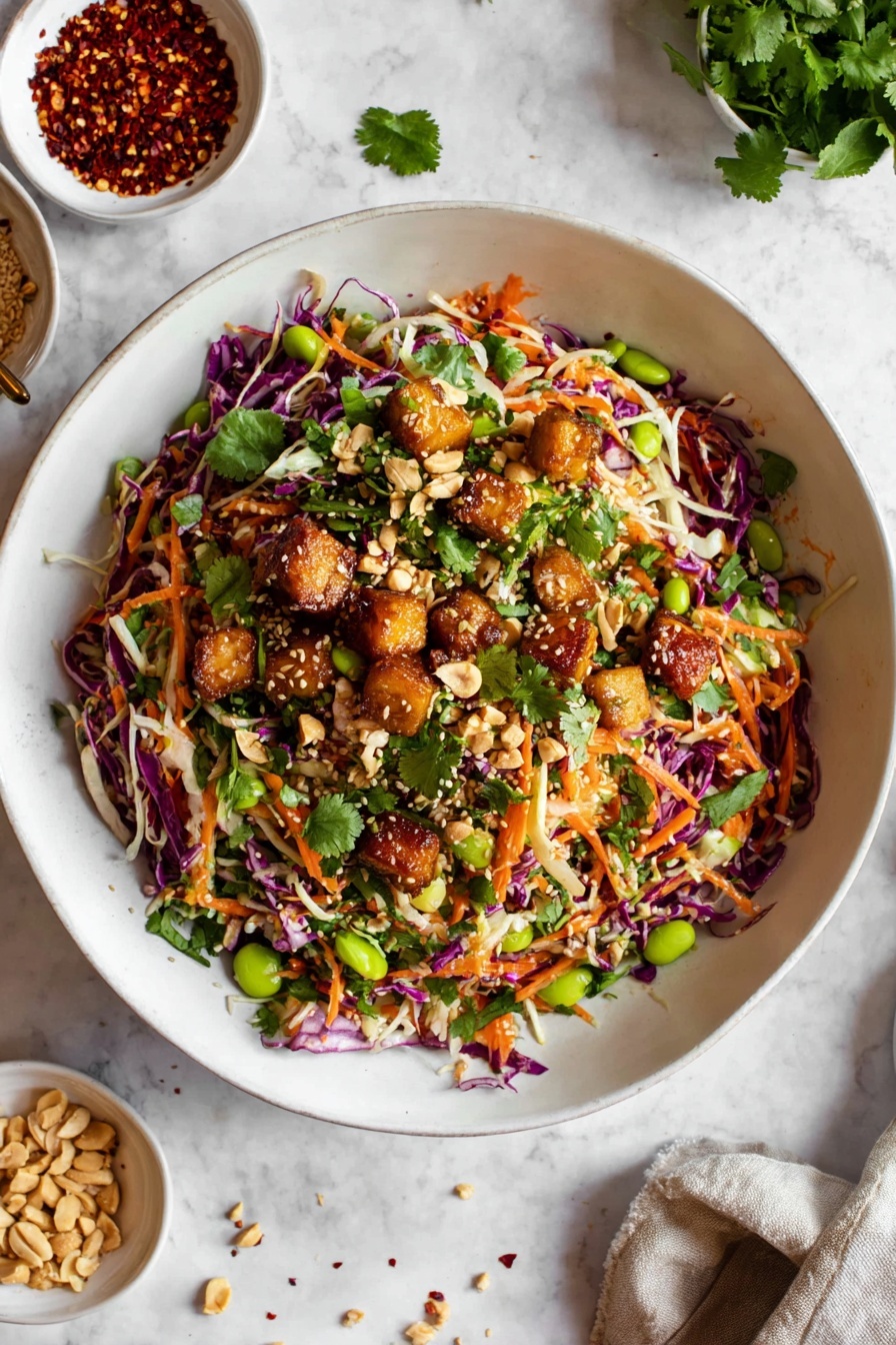 Asian Chicken Crunch Salad Recipe - Serving