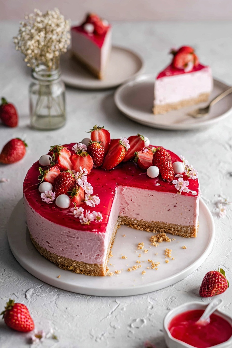 Vegan Strawberry Cheesecake Recipe
