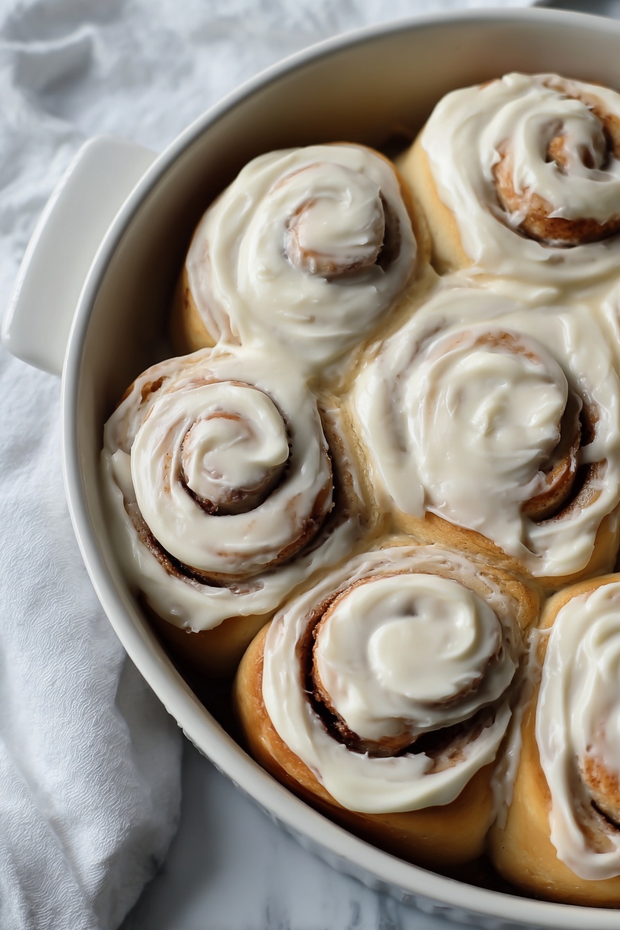 Sourdough Cinnamon Rolls Recipe - Serving
