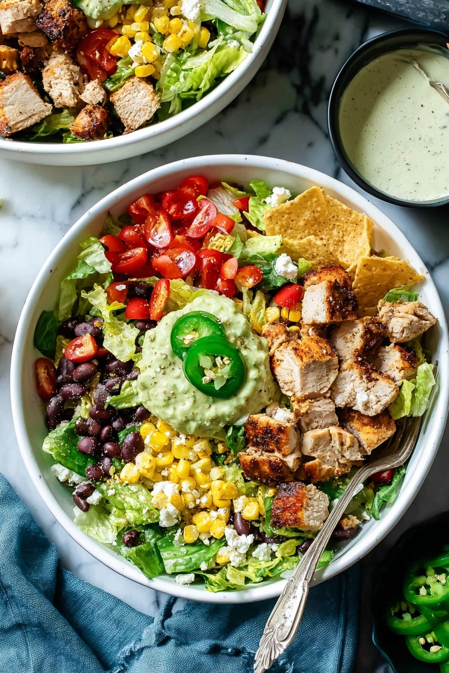 Santa Fe Chicken Salad Recipe - Serving