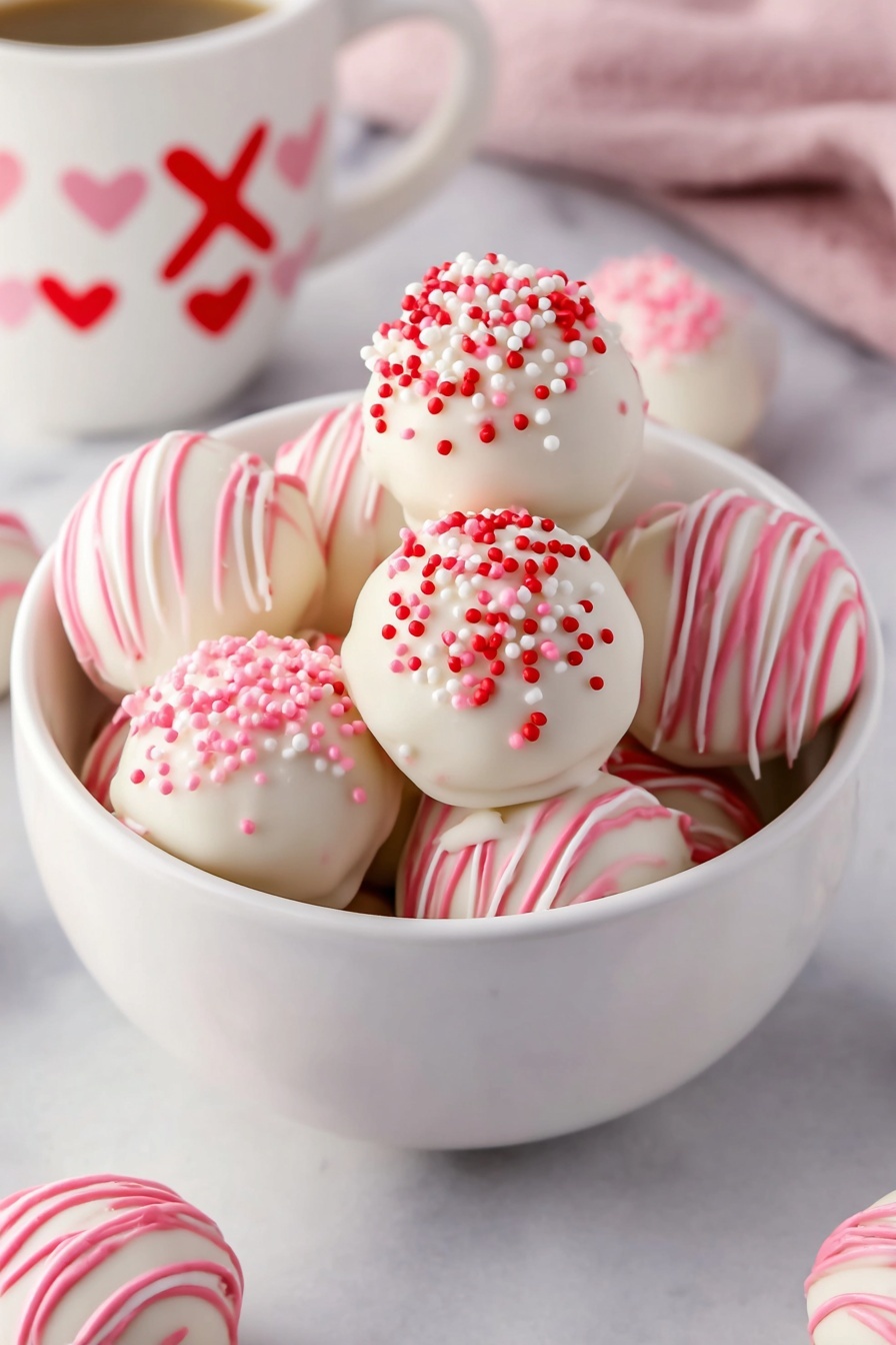 Strawberry Cake Truffles Recipe