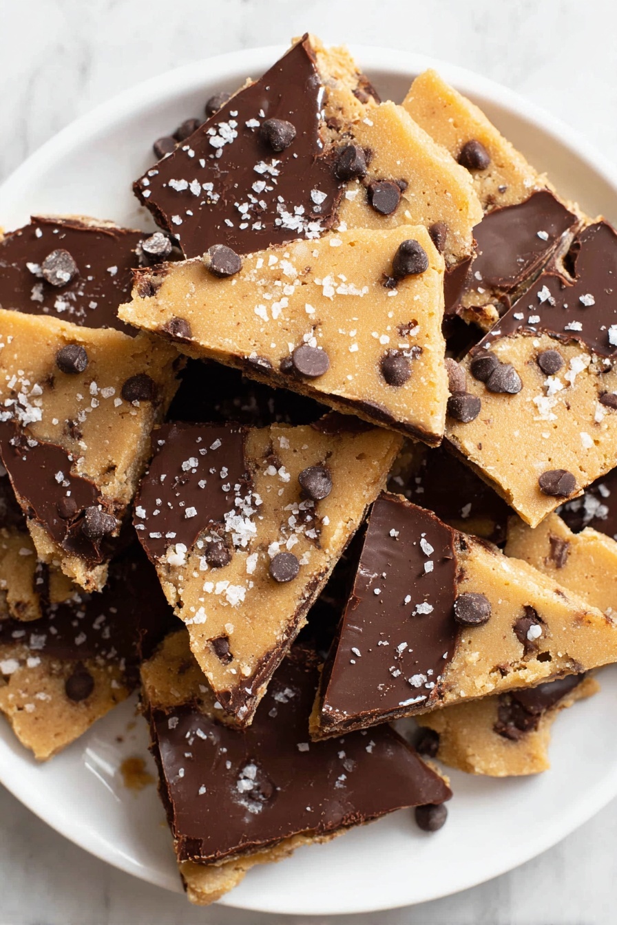Healthy Cookie Dough Bark Recipe - Serving