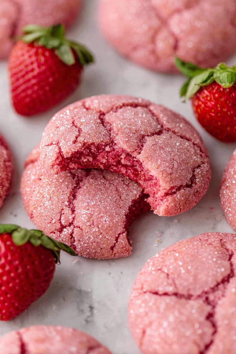 Vegan Strawberry Sugar Cookies Recipe - Serving