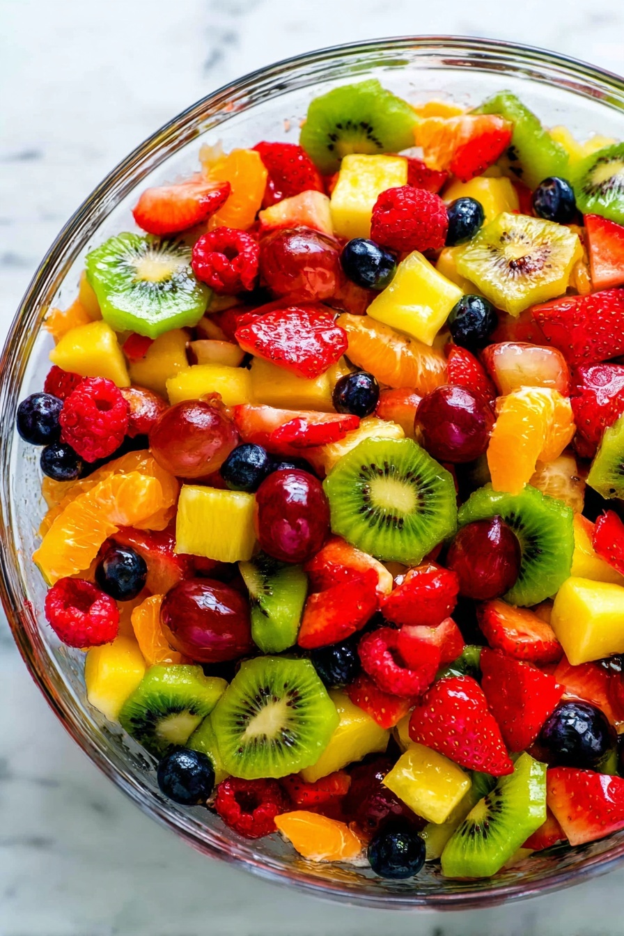 Delicious Fruit Salad with Lemon Glaze Recipe - Serving