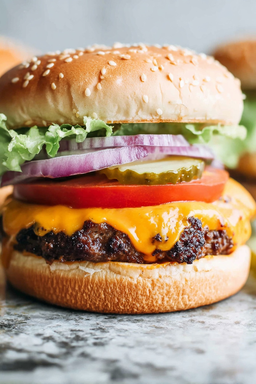 Perfect Grilled Hamburger Recipe - Serving