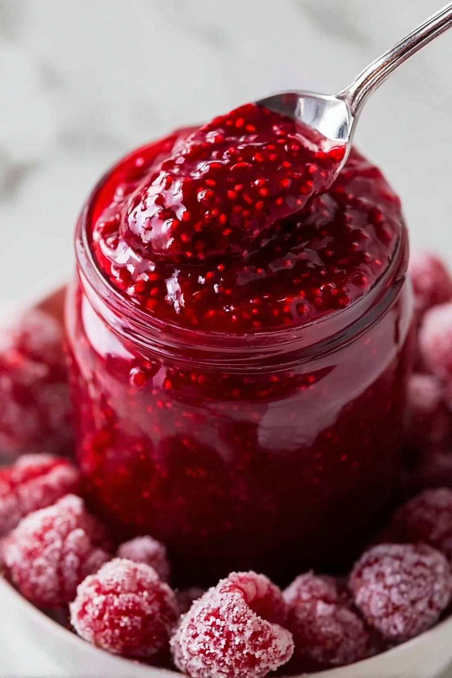 Easy Raspberry Sauce Recipe - Serving
