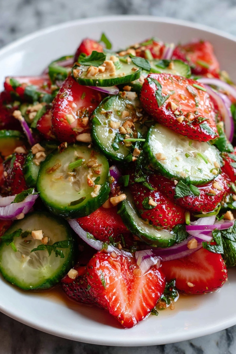 Refreshing Strawberry Cucumber Salad Recipe