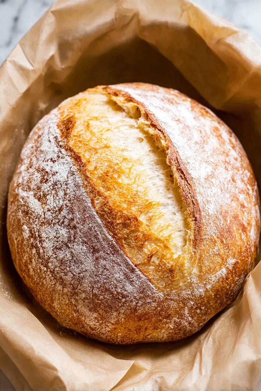 No-Knead Sourdough Bread Recipe