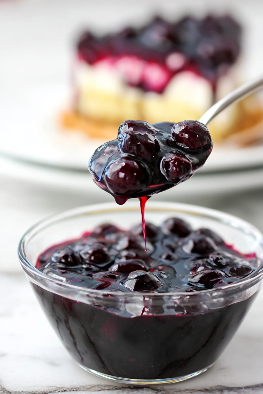 Blueberry Syrup for Waffles and Pancakes Recipe - Serving