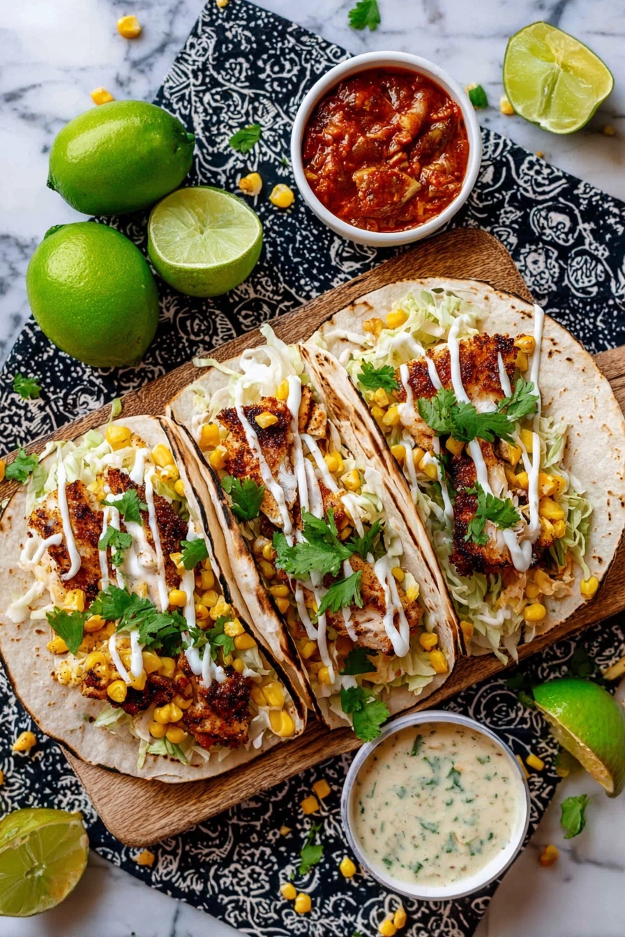 Garlic Lime Tilapia Fish Tacos Recipe