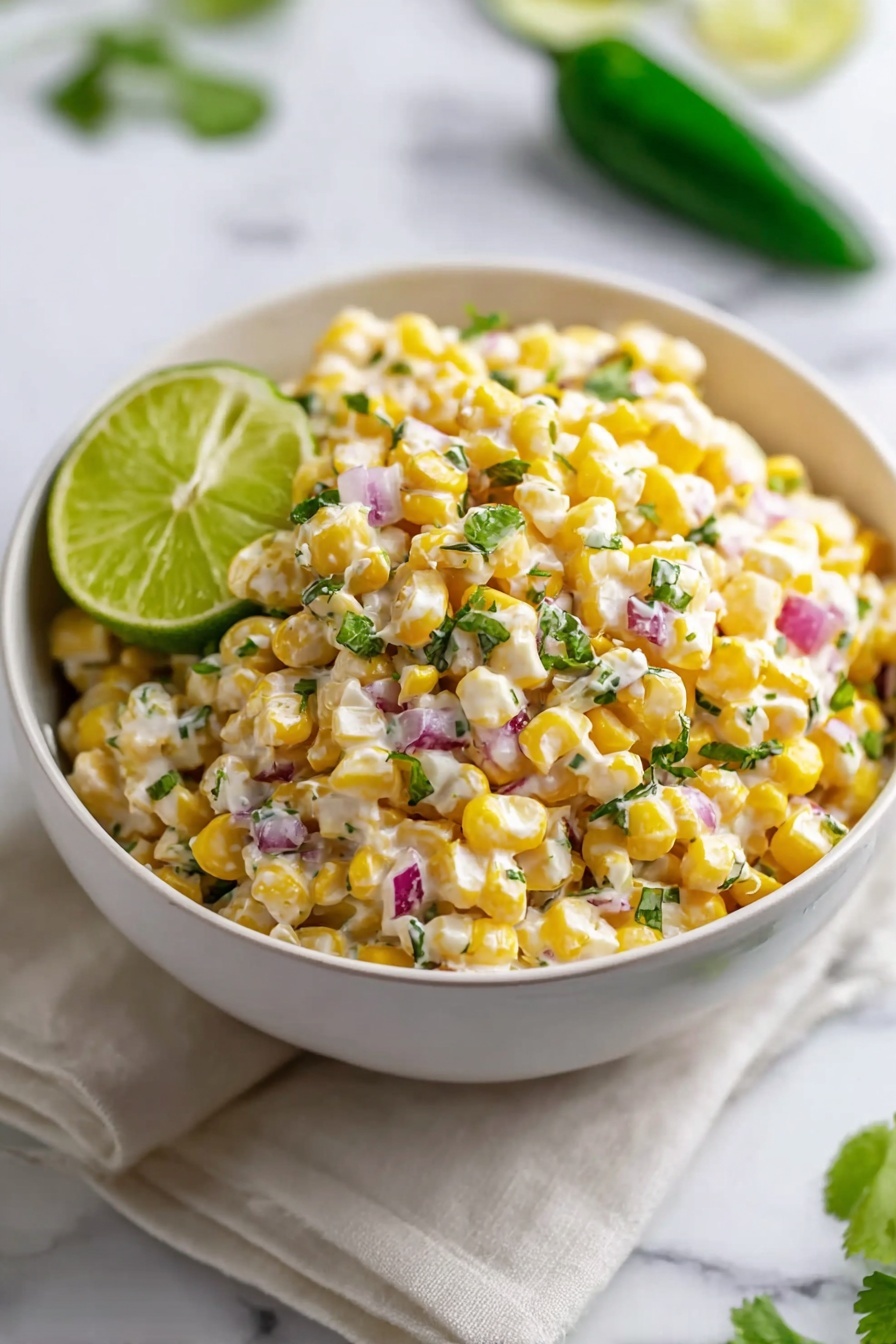 Grilled Corn Salad with Greek Yogurt Recipe
